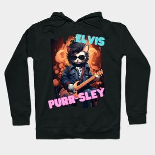 Elvis-Style Cat: "Elvis Purrsley" Hoodie